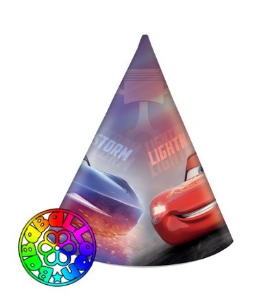 Cappellino cono Cars conf. 6 pz.